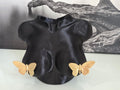 Black & Gold Torso Sculpture w/ Butterflies  Modern Home Decor
