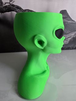 👽 Alien Head Planter / Decor – Unique 3D Print