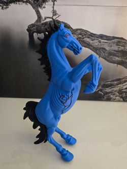 Blue Horse Statue Denver Inspired Decor