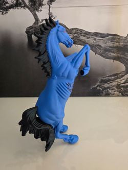 Blue Horse Statue Denver Inspired Decor