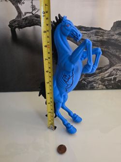 Blue Horse Statue Denver Inspired Decor