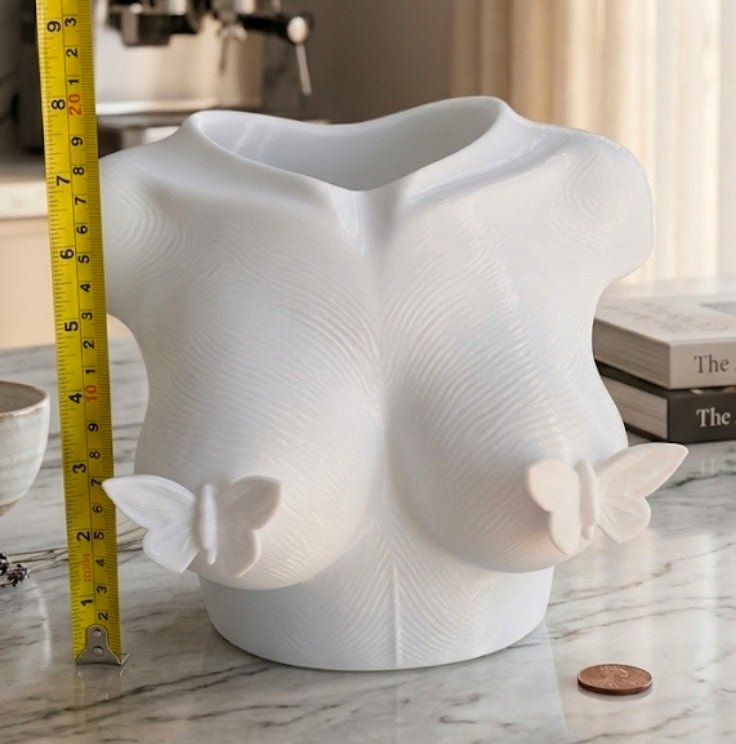 Soluna Butterfly Torso Vase - Made to Order