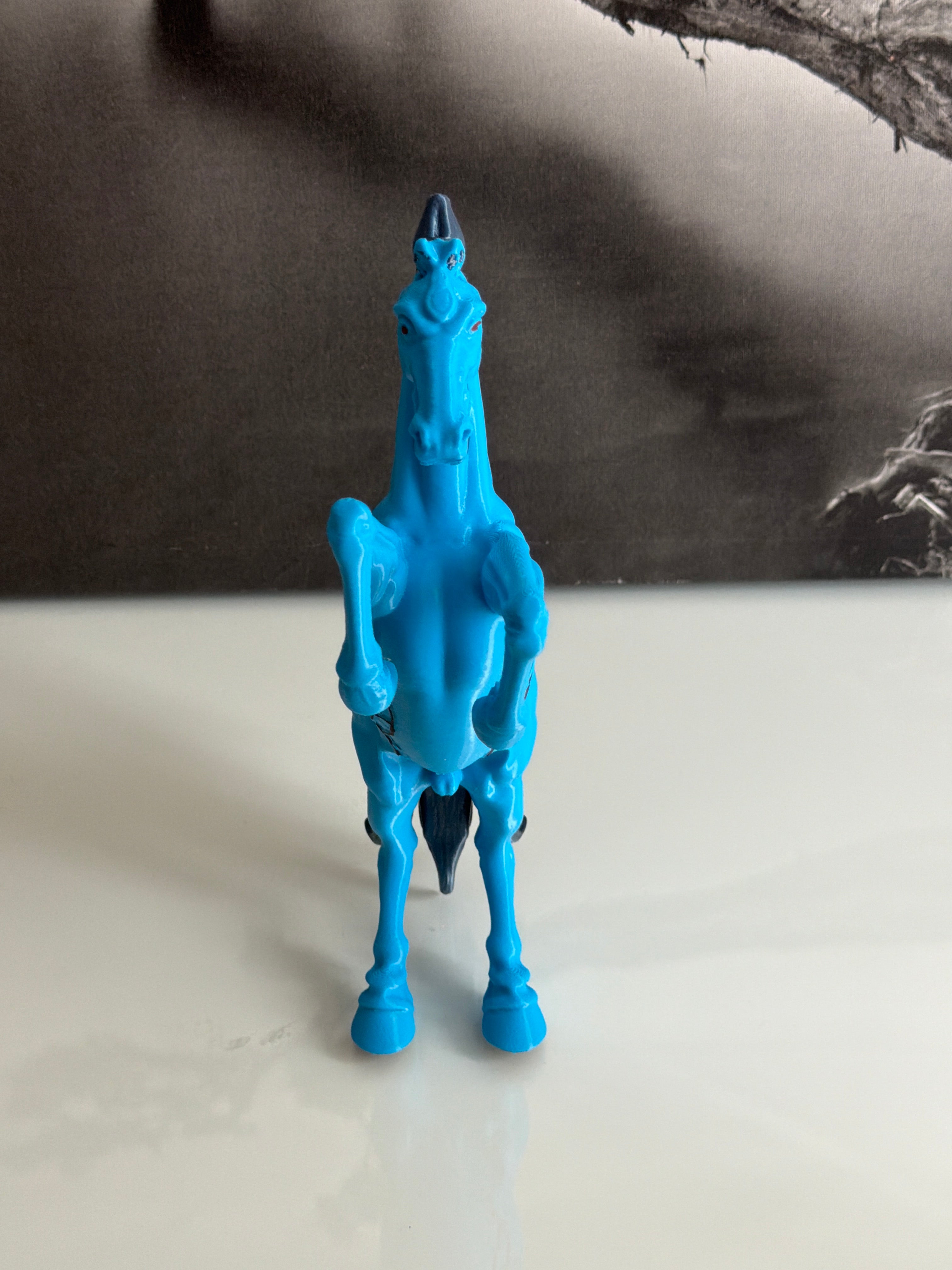 Blue Horse Statue Denver Inspired Decor