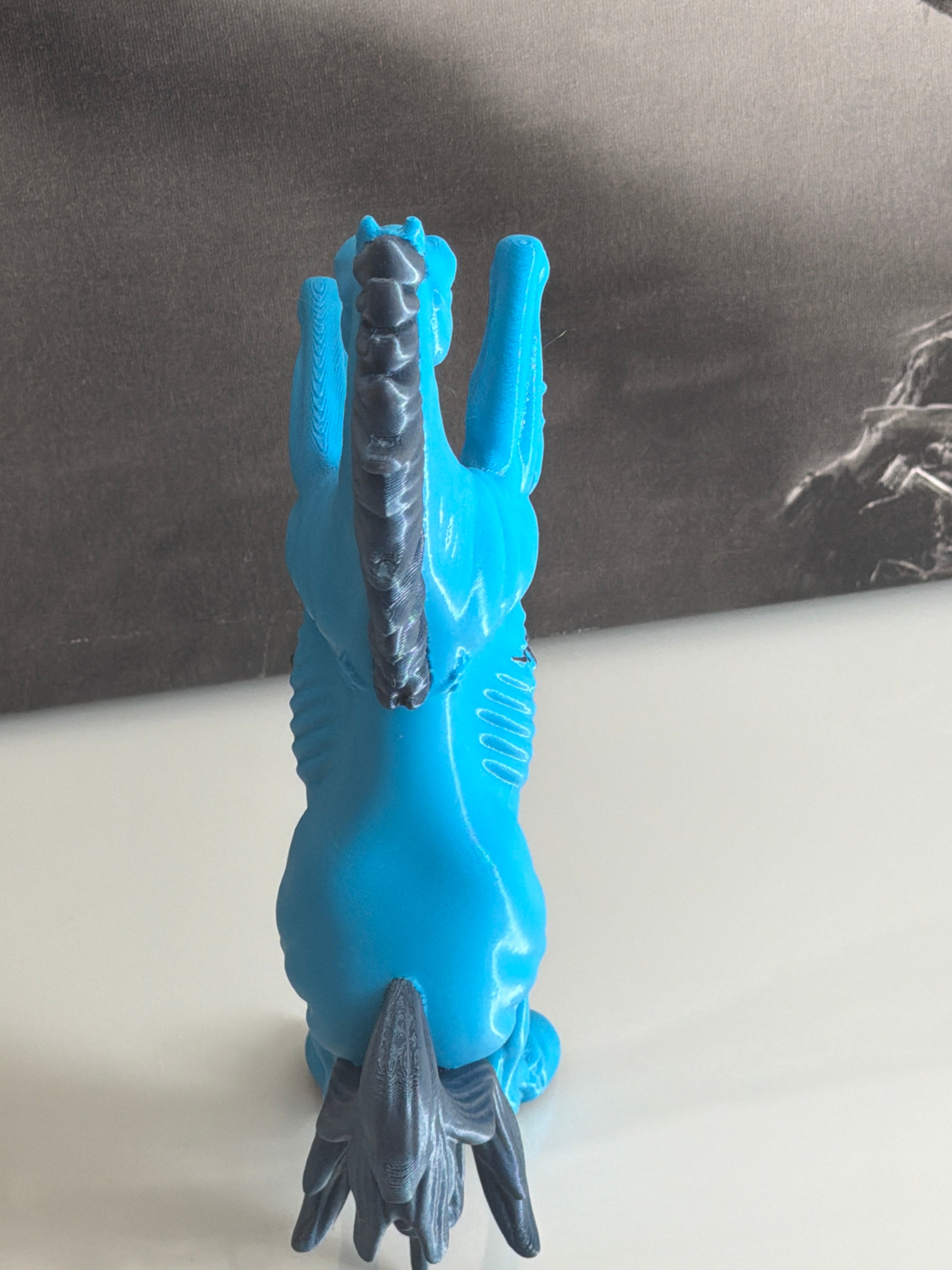 Blue Horse Statue Denver Inspired Decor