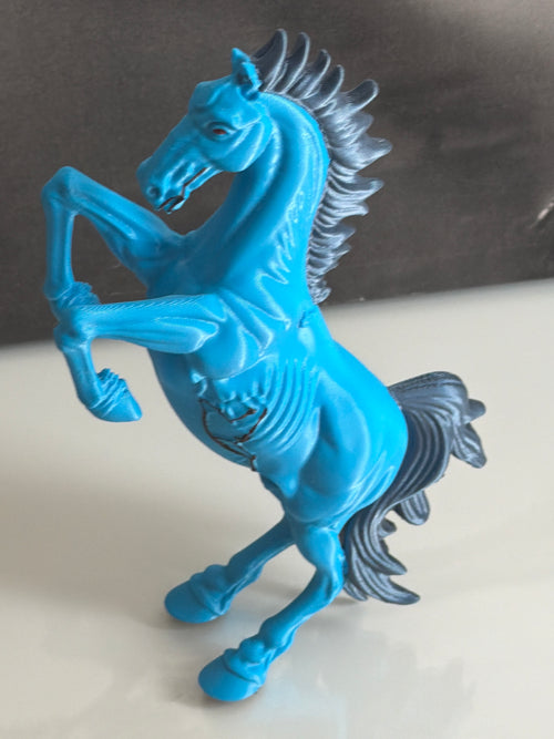 Blue Horse Statue Denver Inspired Decor
