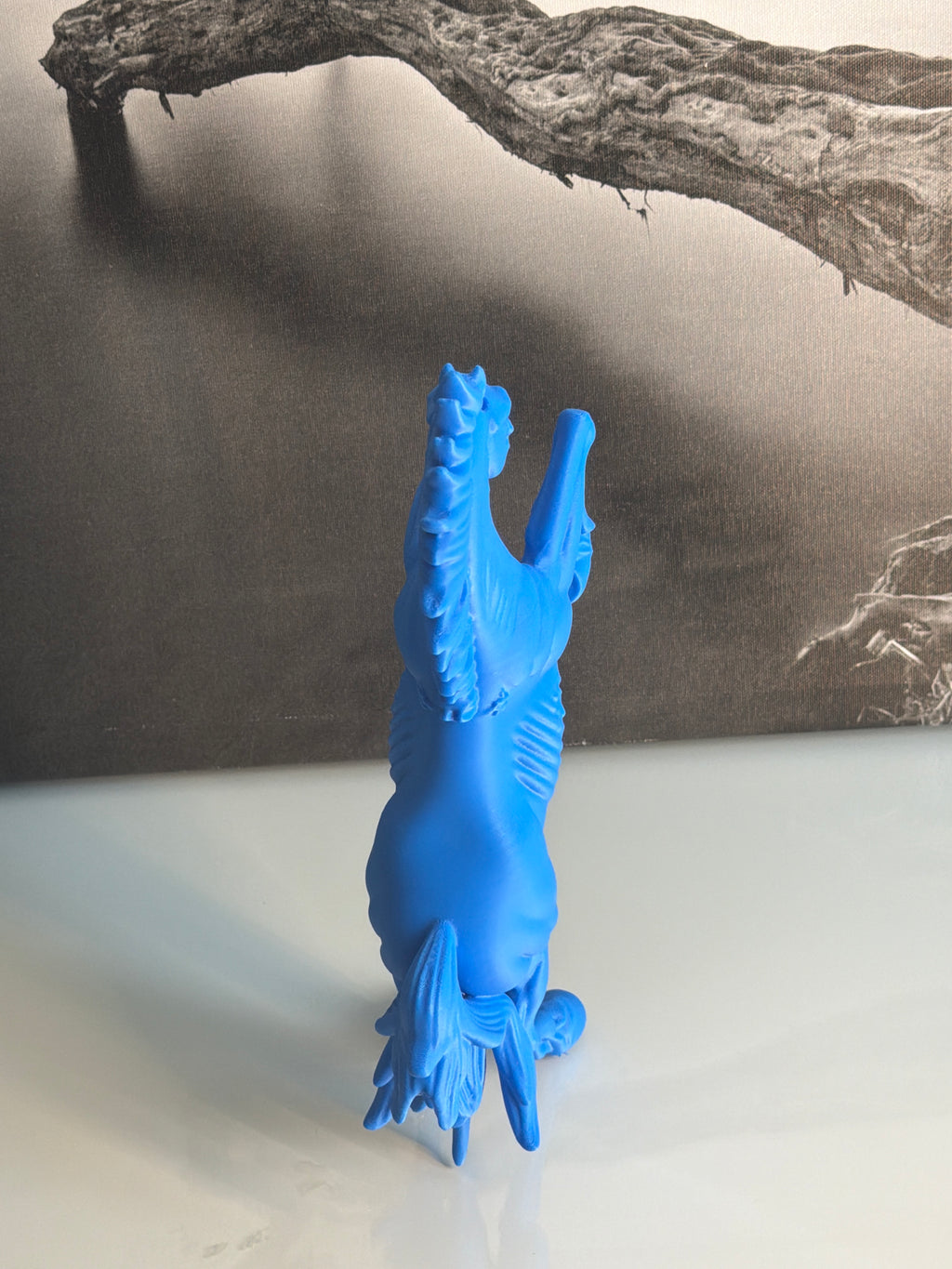 Blue Horse Statue Denver Inspired Decor